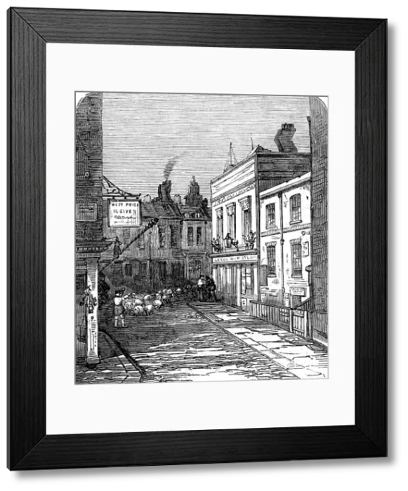 Framed Print : Hockley-in-the-Hole, Clerkenwell, London, 1859 Framed Print : Hockley-in-the-Hole, Clerkenwell, London, 1859
