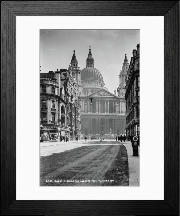 Framed Print : St. Paul's Cathedral and Ludgate Hill Framed Print : St. Paul's Cathedral and Ludgate Hill