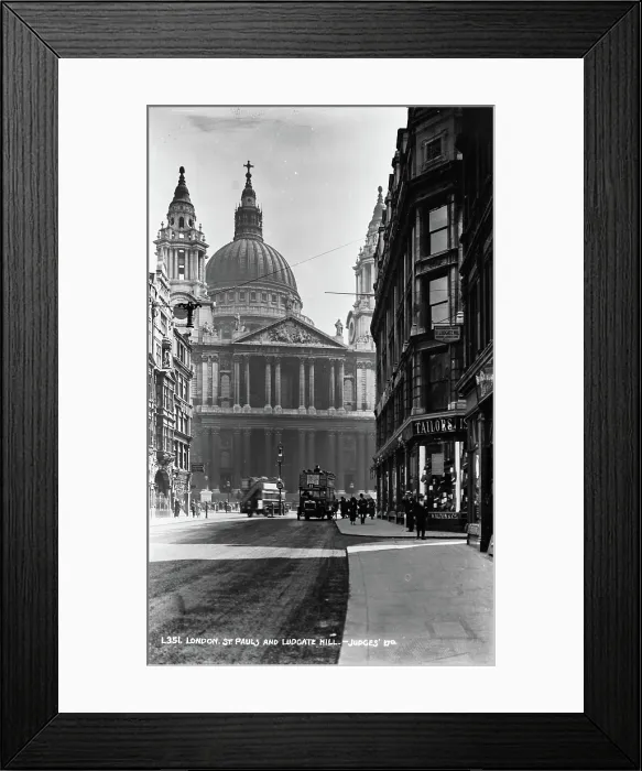 Framed Print : St. Paul's Cathedral and Ludgate Hill Framed Print : St. Paul's Cathedral and Ludgate Hill