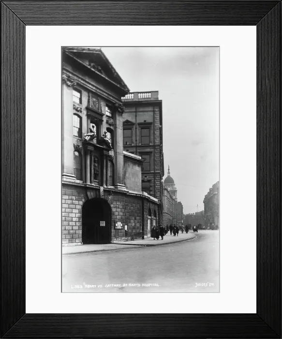 Framed Print : Gateway of St. Bart's Hospital Framed Print : Gateway of St. Bart's Hospital