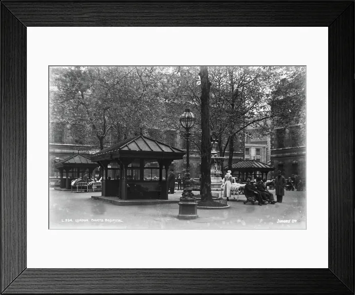 Framed Print : Historical View of Barts Hospital