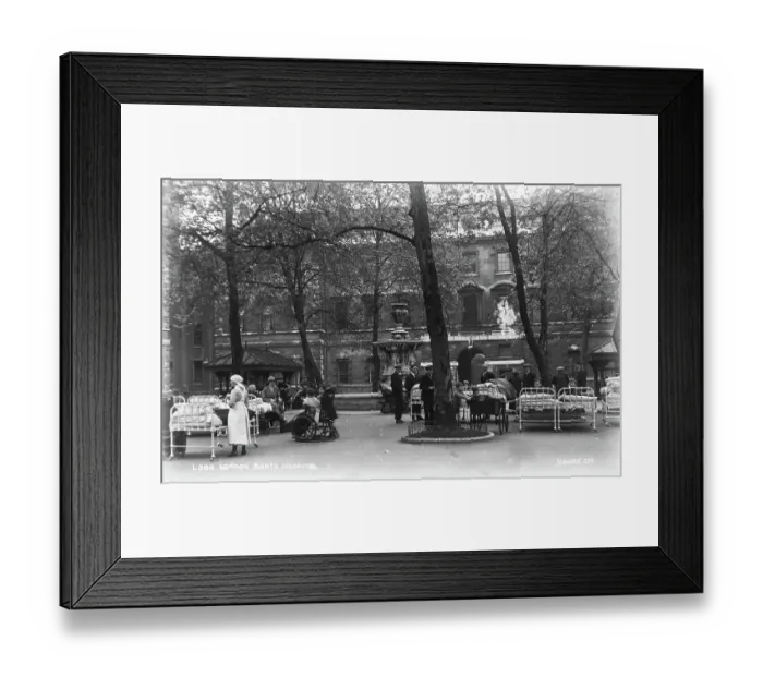 Framed Print : Outdoor Scene at Barts Hospital, London Framed Print : Outdoor Scene at Barts Hospital, London