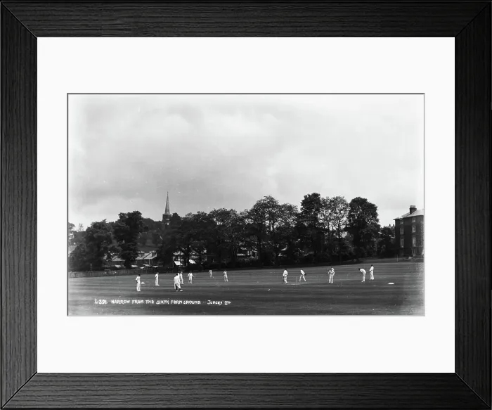 Framed Print : Cricket Match at Harrow Framed Print : Cricket Match at Harrow
