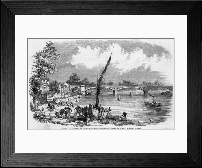 Framed Print : Barnes Railway Bridge Framed Print : Barnes Railway Bridge