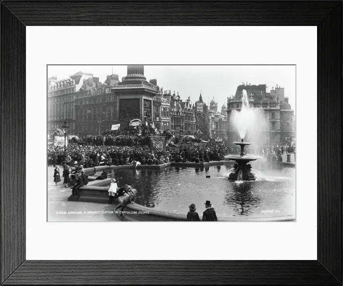 Framed Print : A Demonstration in Trafalgar Square Framed Print : A Demonstration in Trafalgar Square