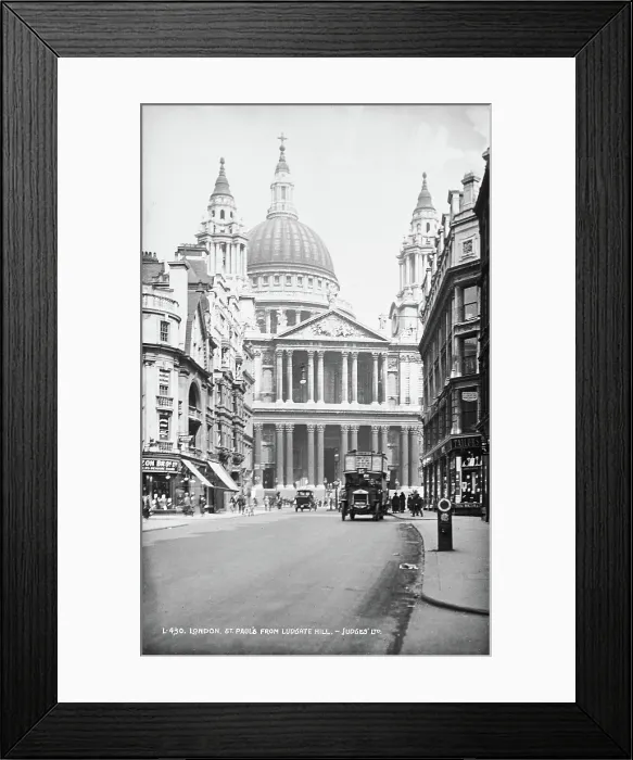 Framed Print : St. Paul's Cathedral from Ludgate Hill Framed Print : St. Paul's Cathedral from Ludgate Hill