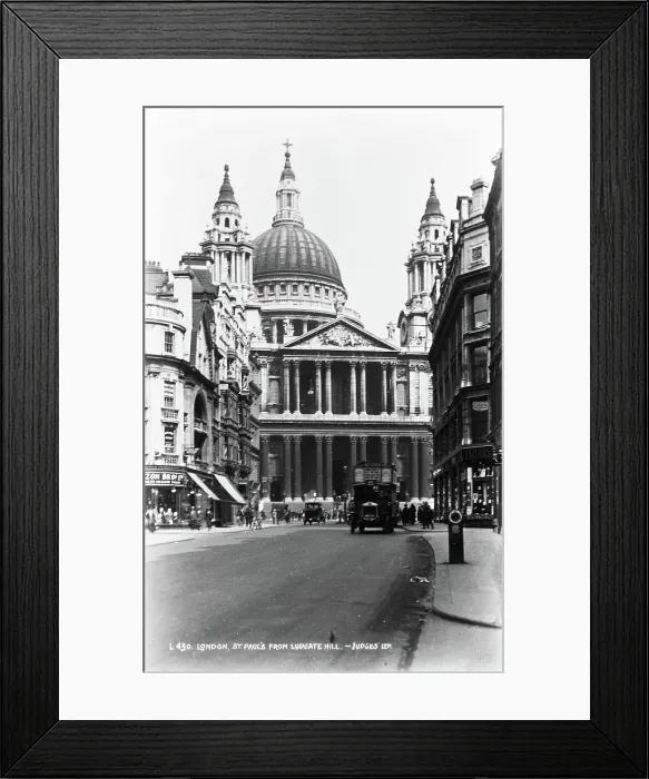 Framed Print : St. Paul's Cathedral from Ludgate Hill Framed Print : St. Paul's Cathedral from Ludgate Hill