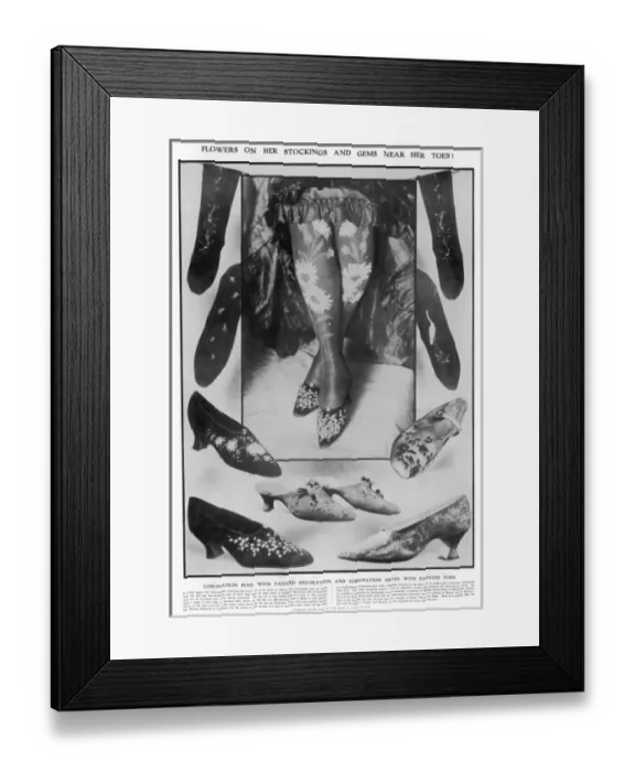 Framed Print : Coronation Shoes & Hose Framed Print : Coronation Shoes & Hose