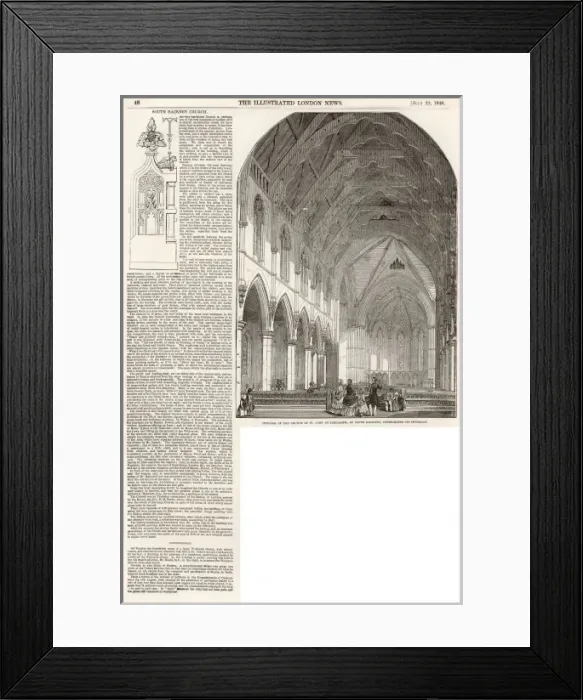 Framed Print : Interior of New Church Framed Print : Interior of New Church