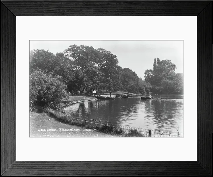 Framed Print : Boating at Dulwich Park Framed Print : Boating at Dulwich Park