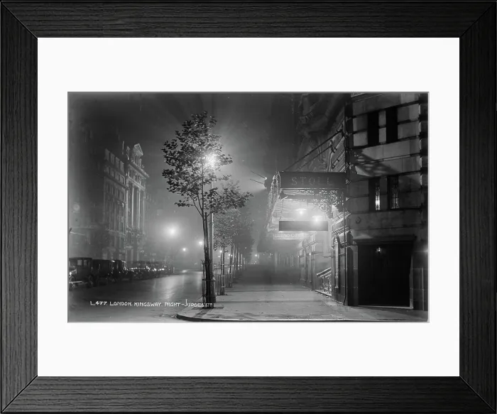 Framed Print : Nighttime on Kingsway, London Framed Print : Nighttime on Kingsway, London