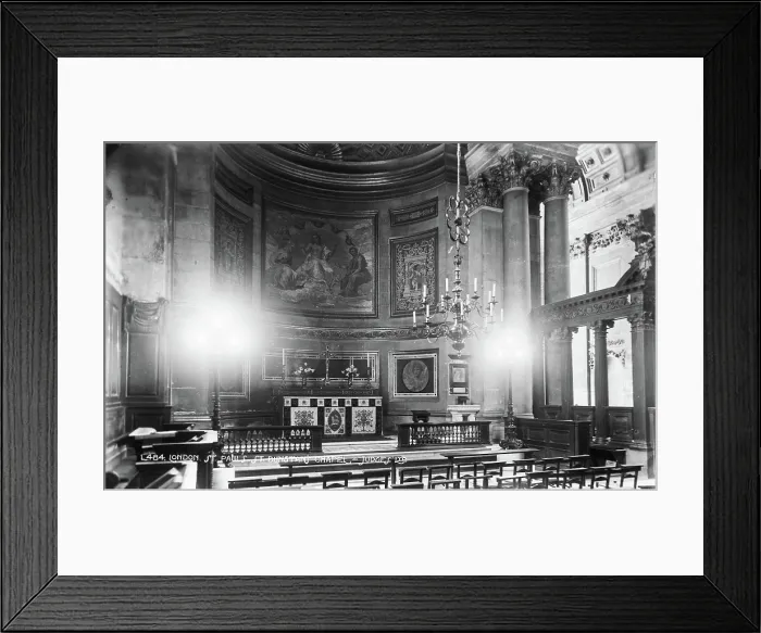 Framed Print : Interior of St. Paul's Bunyan Chapel Framed Print : Interior of St. Paul's Bunyan Chapel