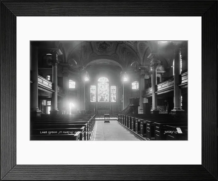 Framed Print : Interior of St. Martin-in-the-Fields, London Framed Print : Interior of St. Martin-in-the-Fields, London