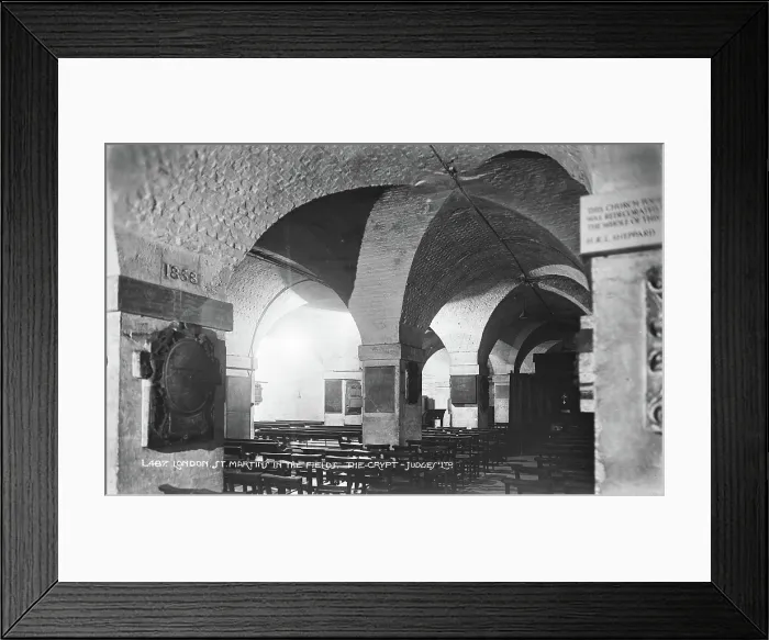 Framed Print : The Crypt of St. Martin-in-the-Fields Framed Print : The Crypt of St. Martin-in-the-Fields