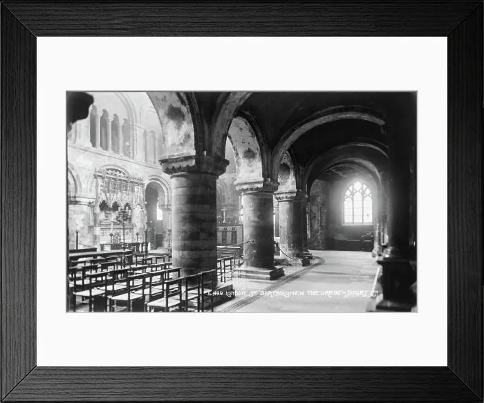 Framed Print : Interior of St. Bartholomew the Great Framed Print : Interior of St. Bartholomew the Great