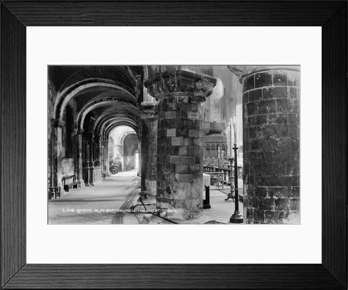 Framed Print : Interior of St. Bartholomew the Great Framed Print : Interior of St. Bartholomew the Great