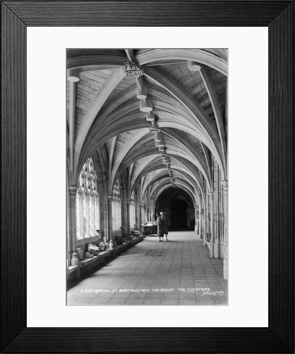 Framed Print : The Cloisters of St. Bartholomew the Great