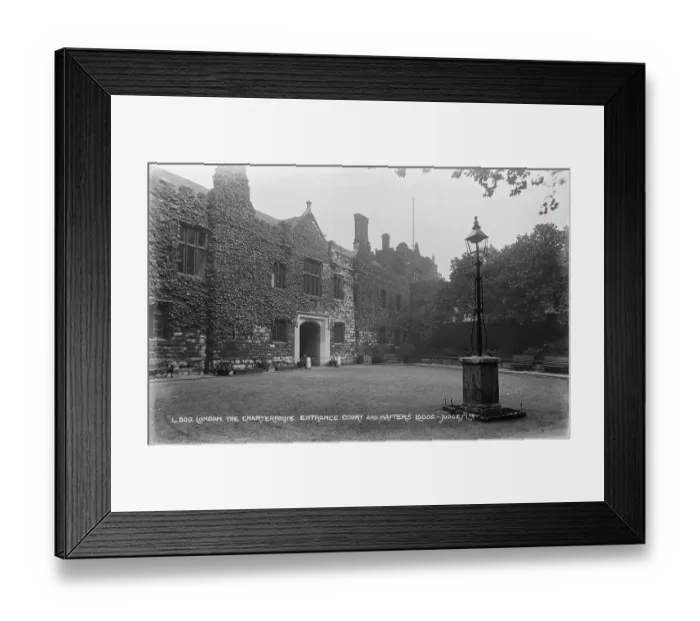 Framed Print : The Charterhouse, Entrance Court and Master's Lodge Framed Print : The Charterhouse, Entrance Court and Master's Lodge