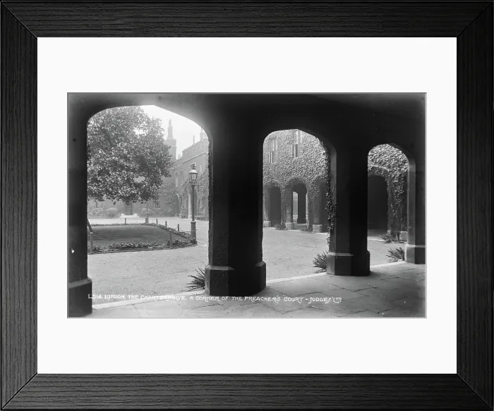 Framed Print : The Charterhouse A Corner of the Preacher's Court Framed Print : The Charterhouse A Corner of the Preacher's Court
