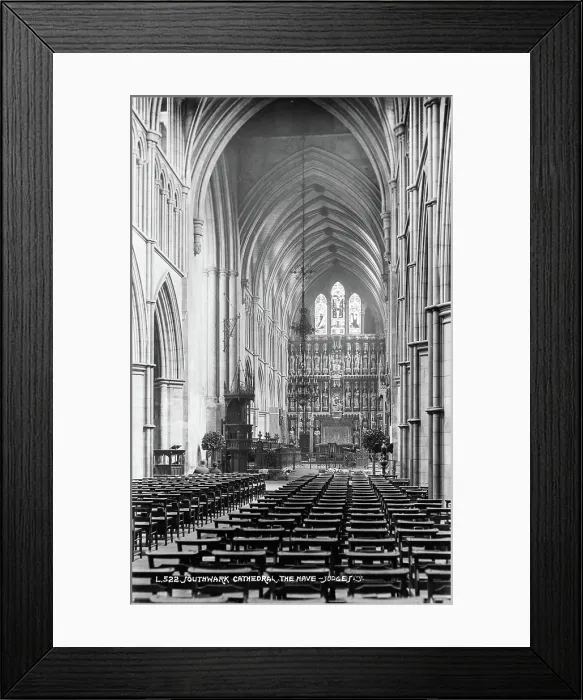Framed Print : The Nave of Southwark Cathedral Framed Print : The Nave of Southwark Cathedral