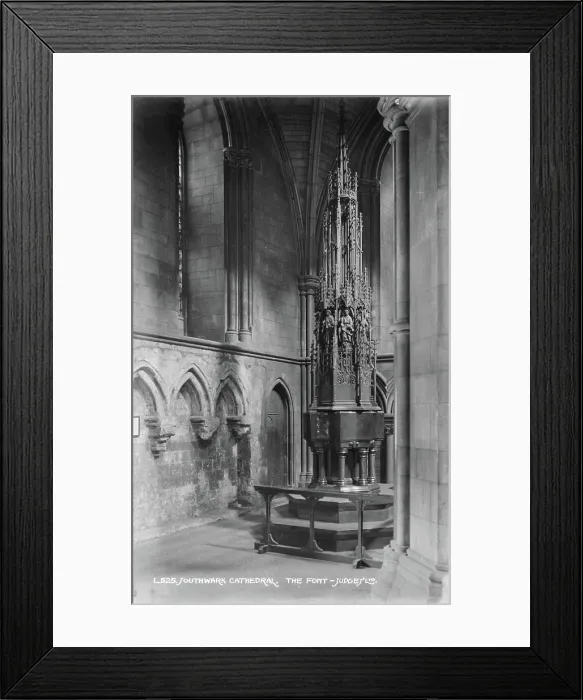 Framed Print : The Font at Southwark Cathedral Framed Print : The Font at Southwark Cathedral