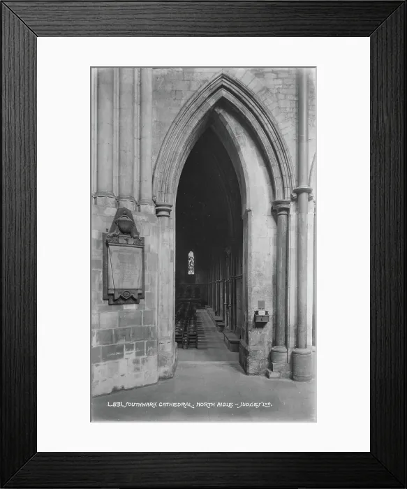 Framed Print : North Aisle of Southwark Cathedral Framed Print : North Aisle of Southwark Cathedral