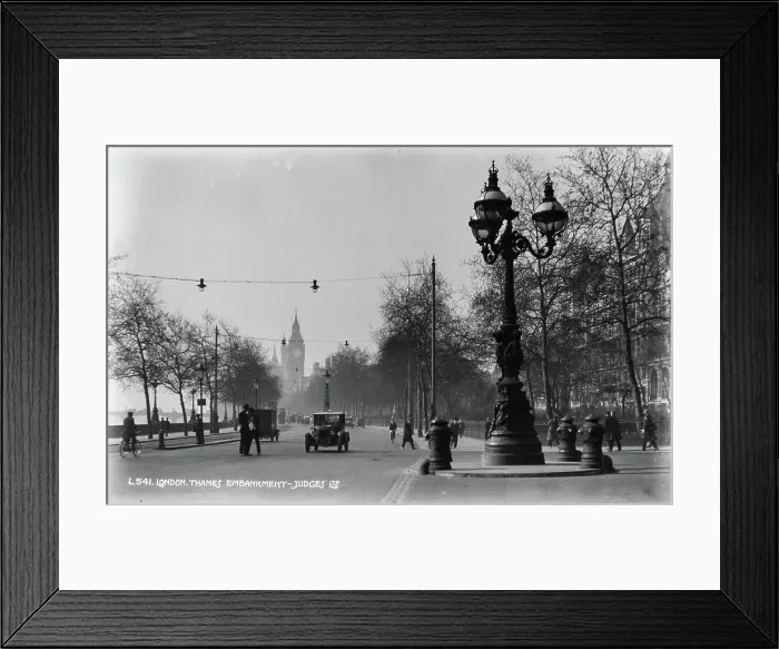 Framed Print : London Thames Embankment - Judges Framed Print : London Thames Embankment - Judges