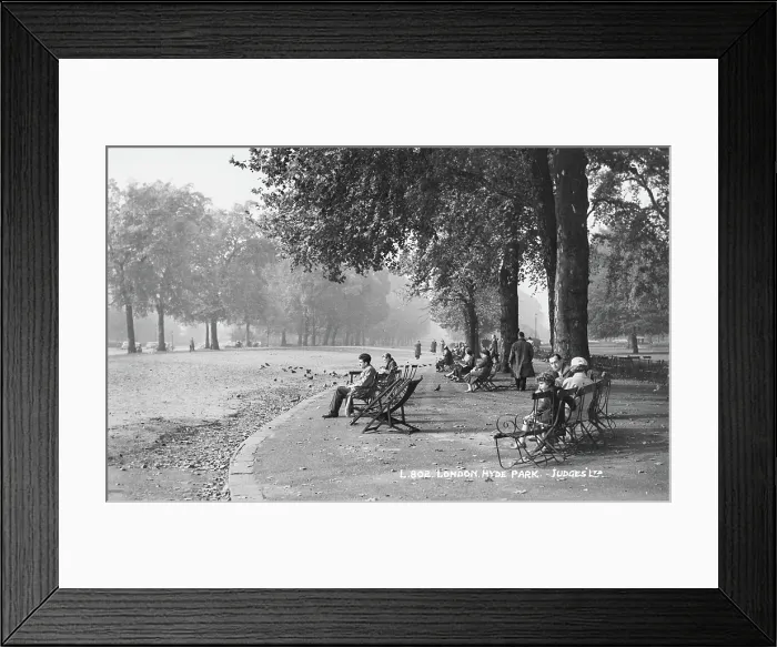 Framed Print : A Quiet Day in Hyde Park