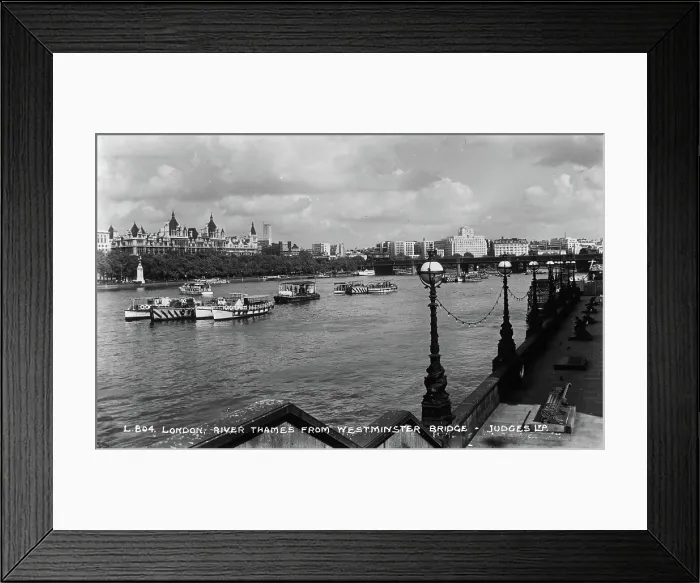 Framed Print : River Thames from Westminster Bridge