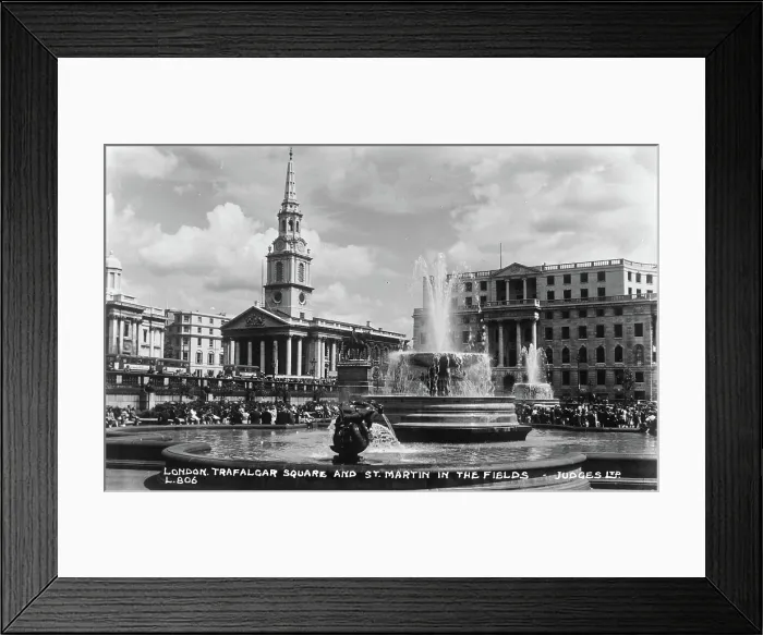 Framed Print : Trafalgar Square and St. Martin in the Fields Framed Print : Trafalgar Square and St. Martin in the Fields
