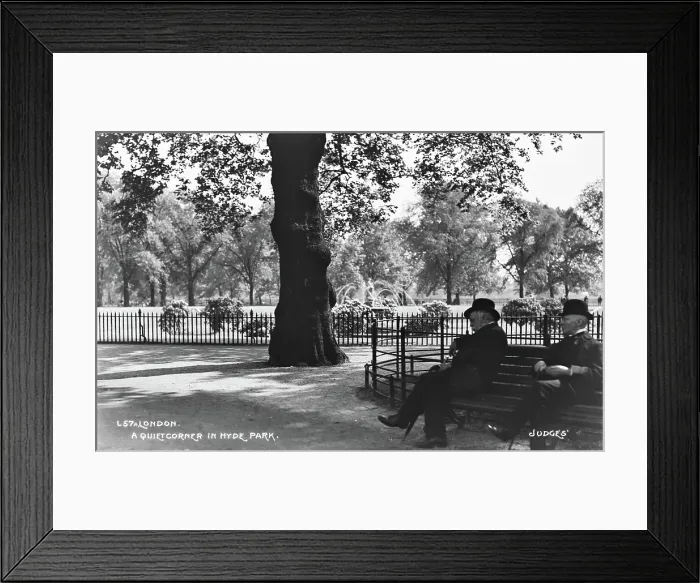 Framed Print : A Quiet Corner in Hyde Park Framed Print : A Quiet Corner in Hyde Park