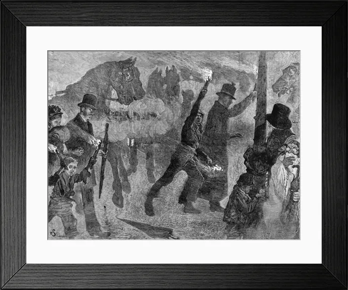 Framed Print : A November Fog in London, 1872 Framed Print : A November Fog in London, 1872