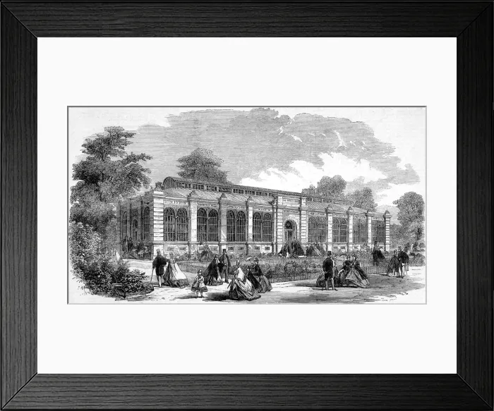 Framed Print : Monkey House at London Zoo, 1864 Framed Print : Monkey House at London Zoo, 1864