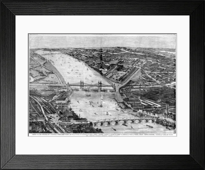 Framed Print : West End of London, 1859 Framed Print : West End of London, 1859