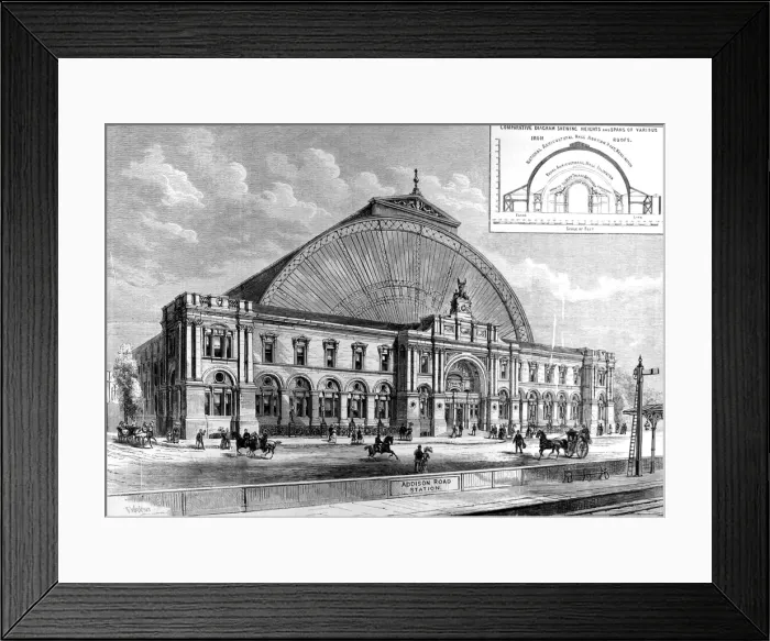 Framed Print : Olympia Hall, Kensington, London, 1886 Framed Print : Olympia Hall, Kensington, London, 1886