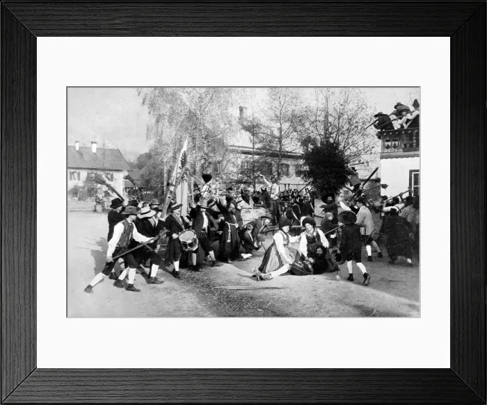 Framed Print : Tyrolese Patriotic Play at Brixlegg, 1909 Framed Print : Tyrolese Patriotic Play at Brixlegg, 1909