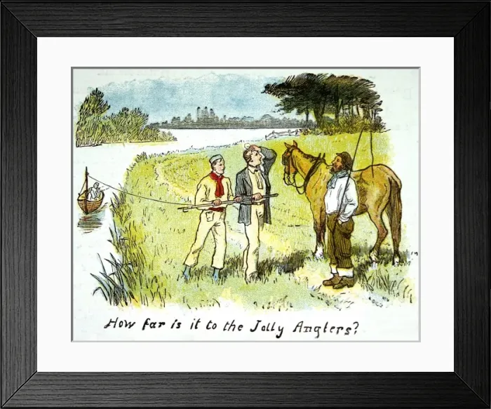 Framed Print : Boating on the River Thames, 1879 Framed Print : Boating on the River Thames, 1879