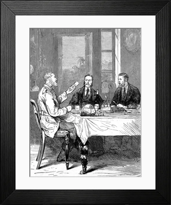 Framed Print : The Ashanti War (1873-74) - Dinner at Cape Coast Castle Framed Print : The Ashanti War (1873-74) - Dinner at Cape Coast Castle