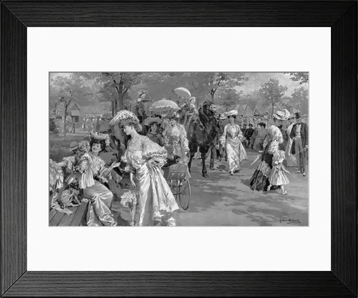 Framed Print : Visitors at London Zoo, 1905 Framed Print : Visitors at London Zoo, 1905