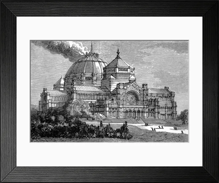 Framed Print : The Burning of the Alexandra Palace, 1873 Framed Print : The Burning of the Alexandra Palace, 1873