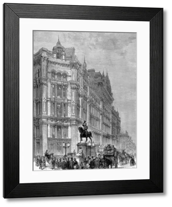 Framed Print : Statue of Prince Albert, Holborn Circus, London, 1874 Framed Print : Statue of Prince Albert, Holborn Circus, London, 1874