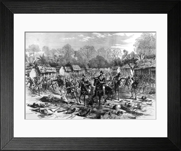 Framed Print : The Ashanti War (1873-74) - Sir Wolseley entering Kumasi Framed Print : The Ashanti War (1873-74) - Sir Wolseley entering Kumasi