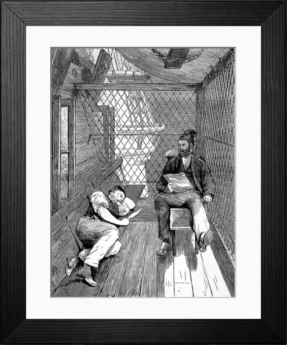 Framed Print : The Ashanti War (1873-74) - On board hospital ship Framed Print : The Ashanti War (1873-74) - On board hospital ship