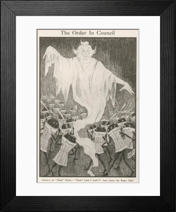Framed Print : The Order in Council Framed Print : The Order in Council