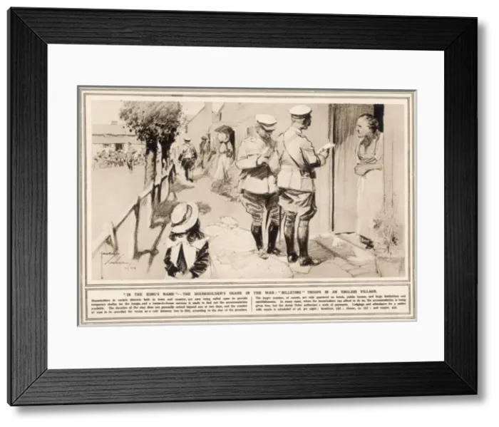 Framed Print : The Householders Share in the War Framed Print : The Householders Share in the War