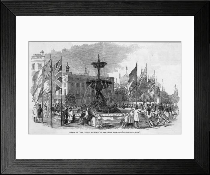 Framed Print : Brighton Fountain Framed Print : Brighton Fountain