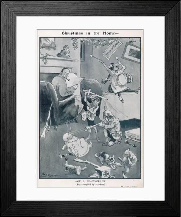 Framed Print : Christmas in the home of a peace crank Framed Print : Christmas in the home of a peace crank