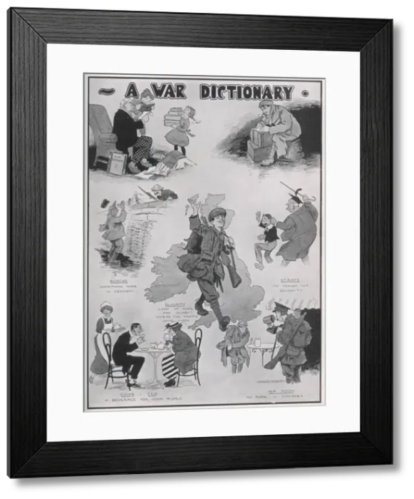 Framed Print : A War Dictionary Framed Print : A War Dictionary