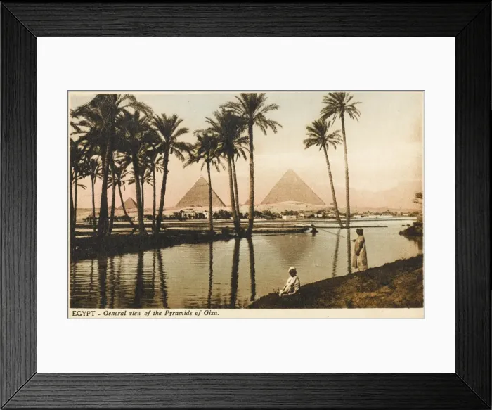 Framed Print : The Pyramids at Giza, Cairo, Egypt Framed Print : The Pyramids at Giza, Cairo, Egypt