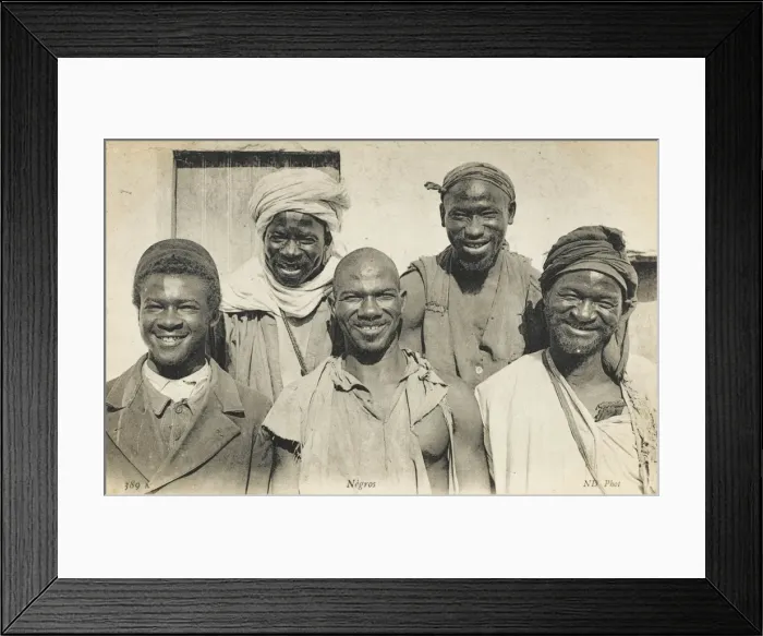 Framed Print : Five Jolly Africans from Algeria Framed Print : Five Jolly Africans from Algeria